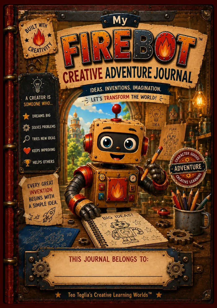 Firebot Creative Adventure Journal front cover