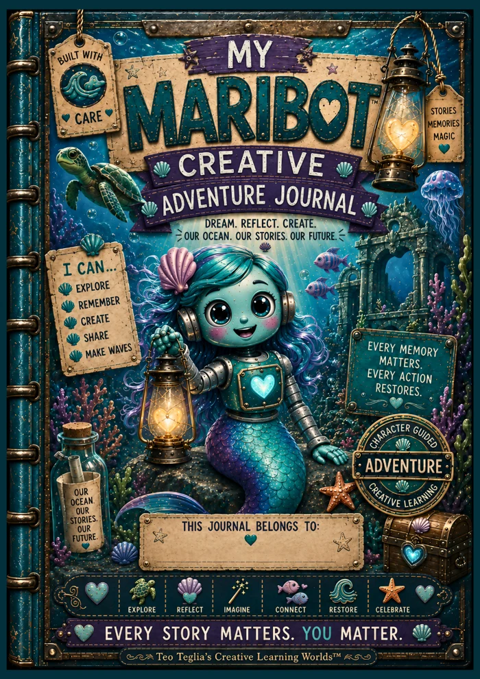 Maribot Creative Adventure Journal front cover